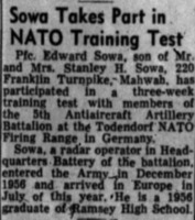 Sowa, Edward-Newspaper Clipping 1957.png